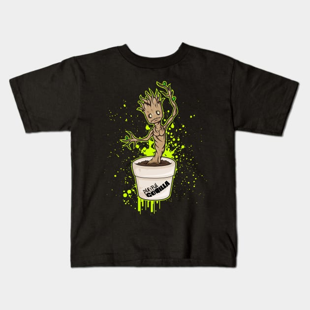 Baby Groot Kids T-Shirt by playfulgorilla